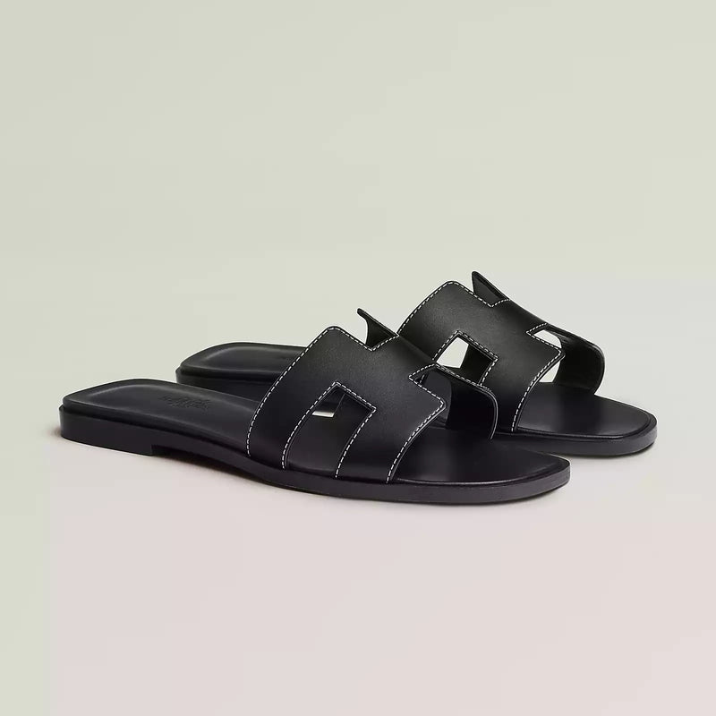Hermes Sandales Oran Noir