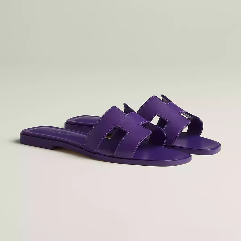 Hermes Sandales Oran Violet