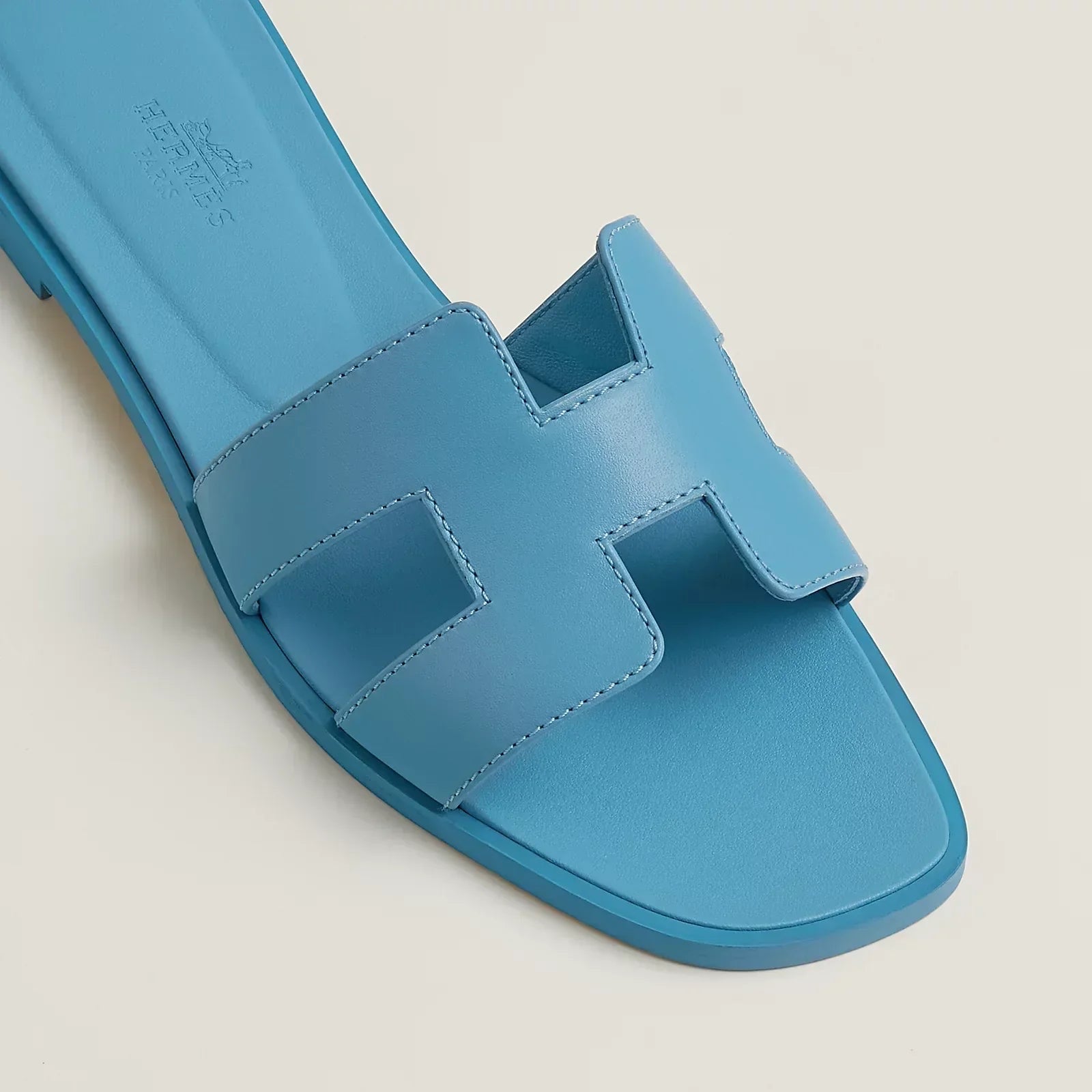 Hermes Sandales Oran Bleu