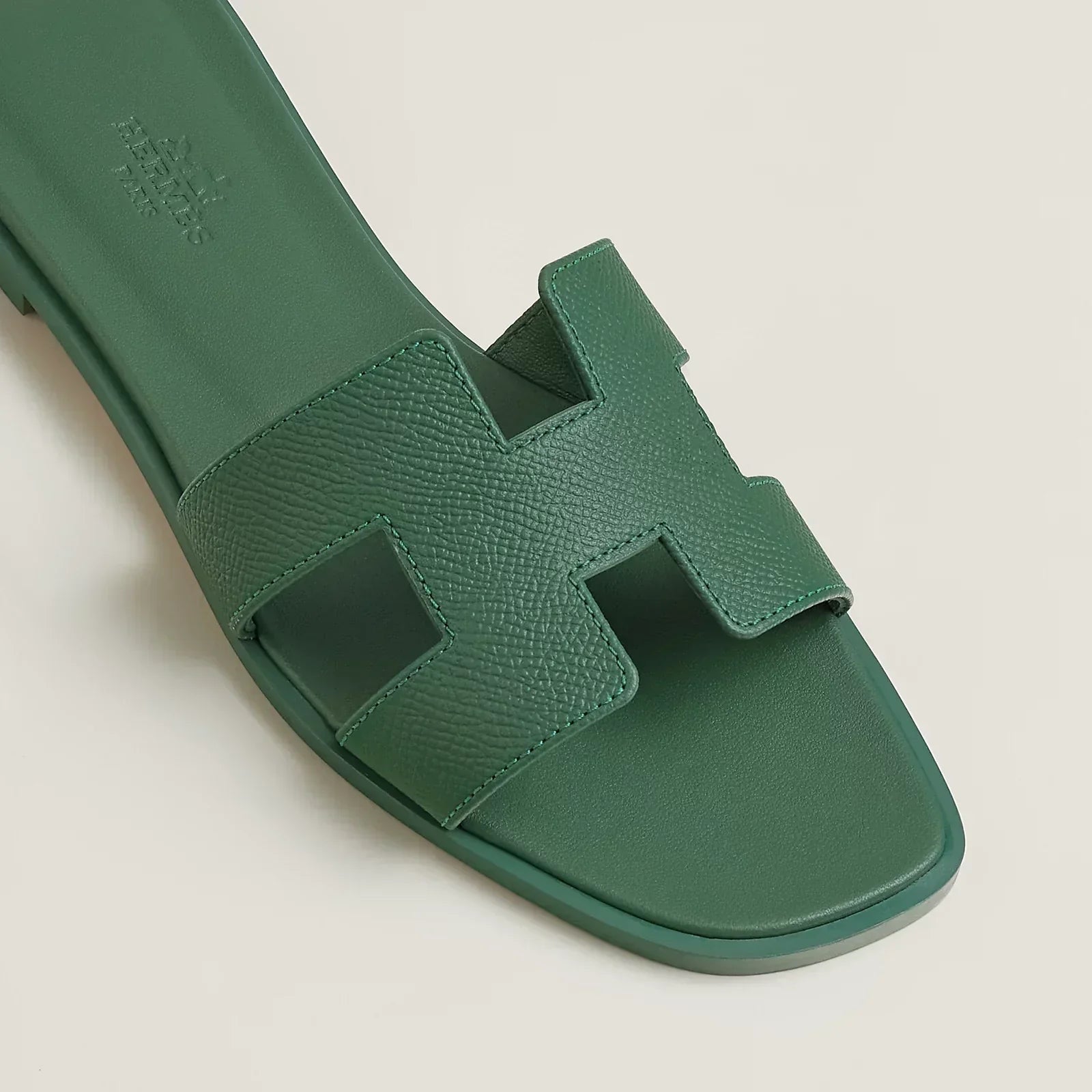 Hermes Sandales Oran Vert