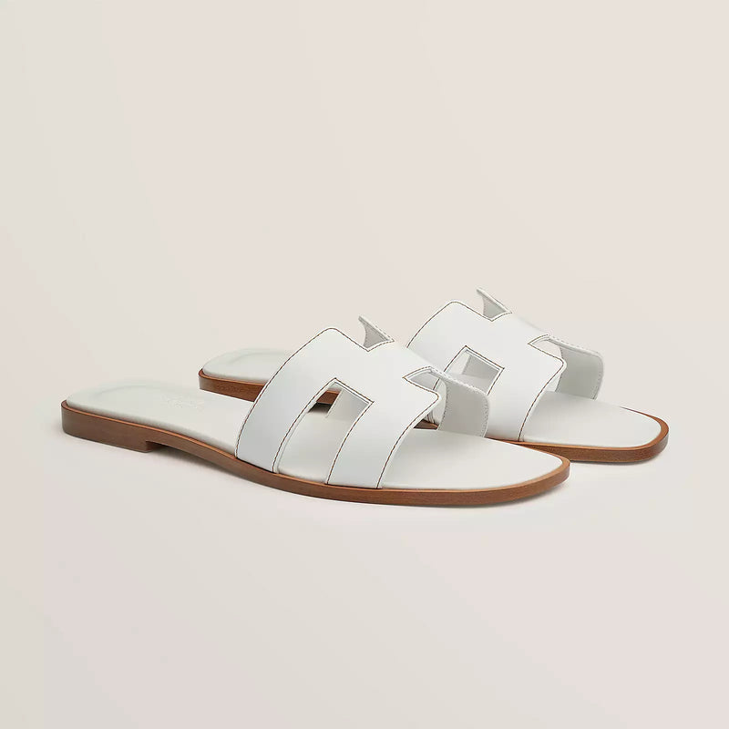 Hermes Sandales Oran Blanc