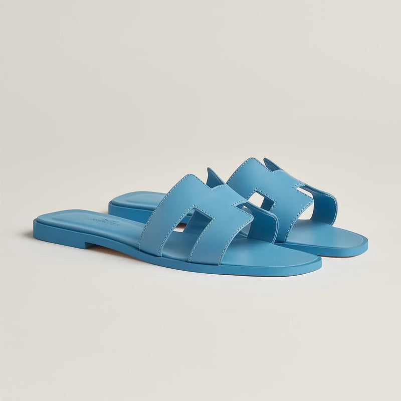 Hermes Sandales Oran Bleu