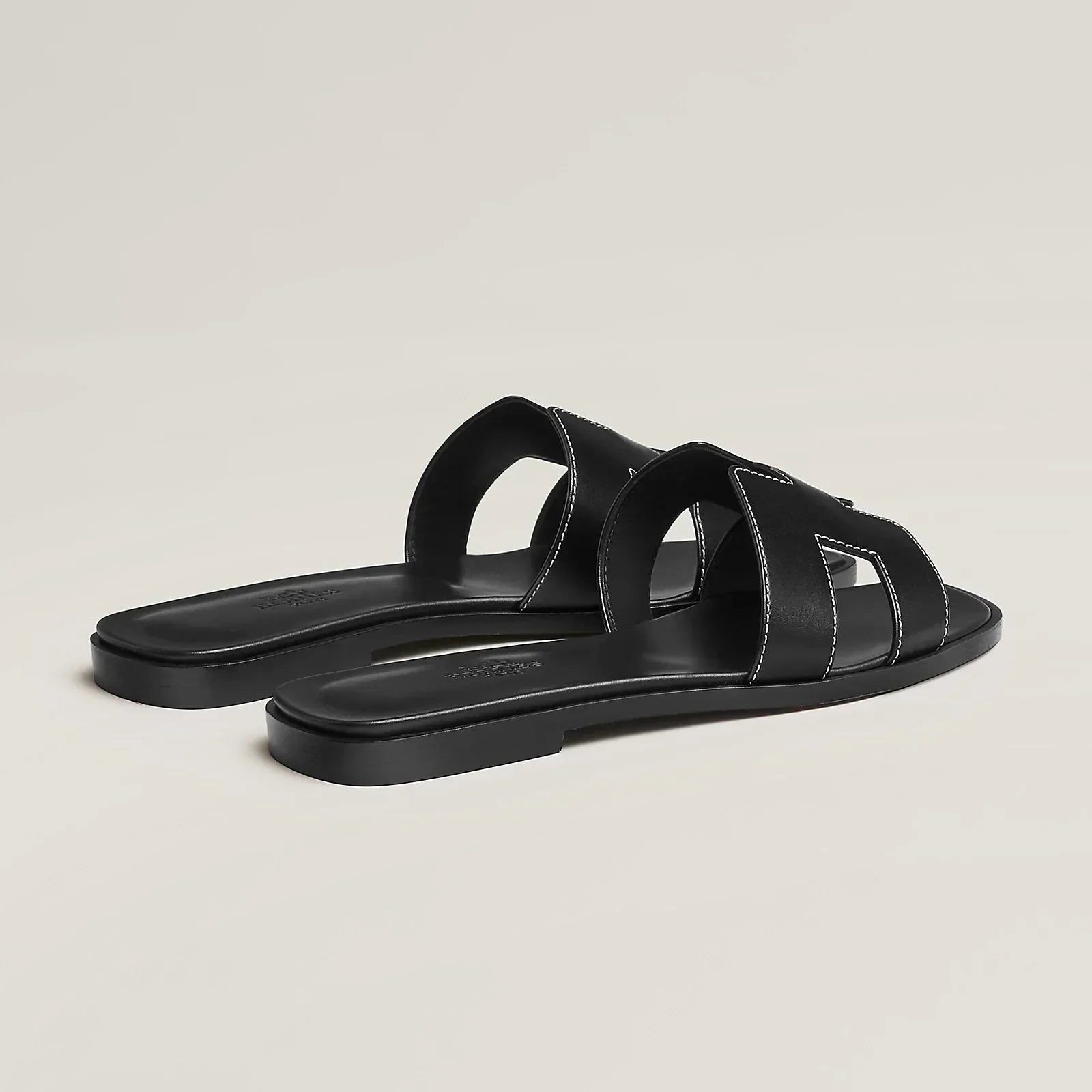 Hermes Sandales Oran Noir