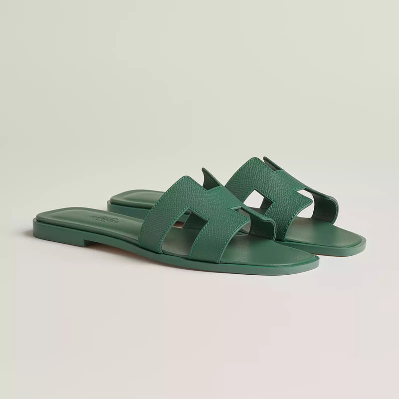 Hermes Sandales Oran Vert
