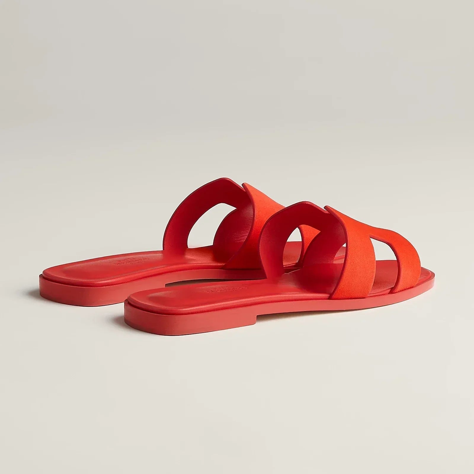 Hermes Sandales Oran Rouge Vif