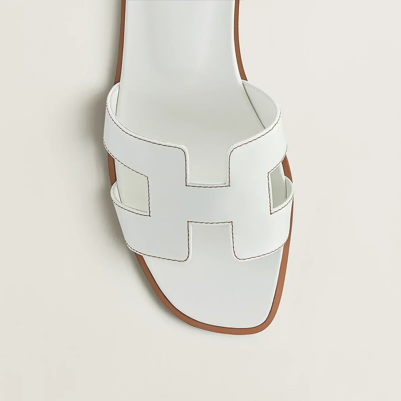 Hermes Sandales Oran Blanc